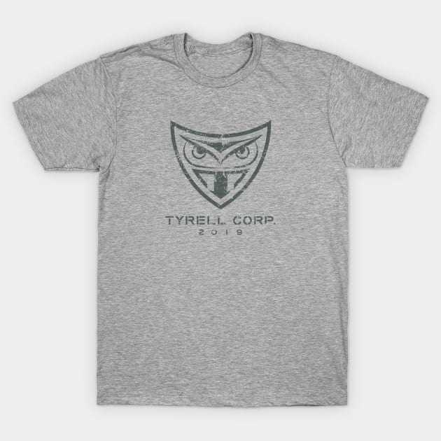 Blade Runner Tyrell Logo (dark) T-Shirt by GraphicGibbon